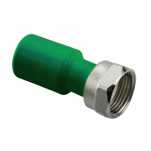 муфта пп с накидной гайкой d40-1 1/4″ antifire green