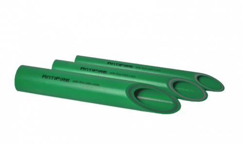 труба pp-r fr (fire resistant) sdr 9 d75 l4м green antifire